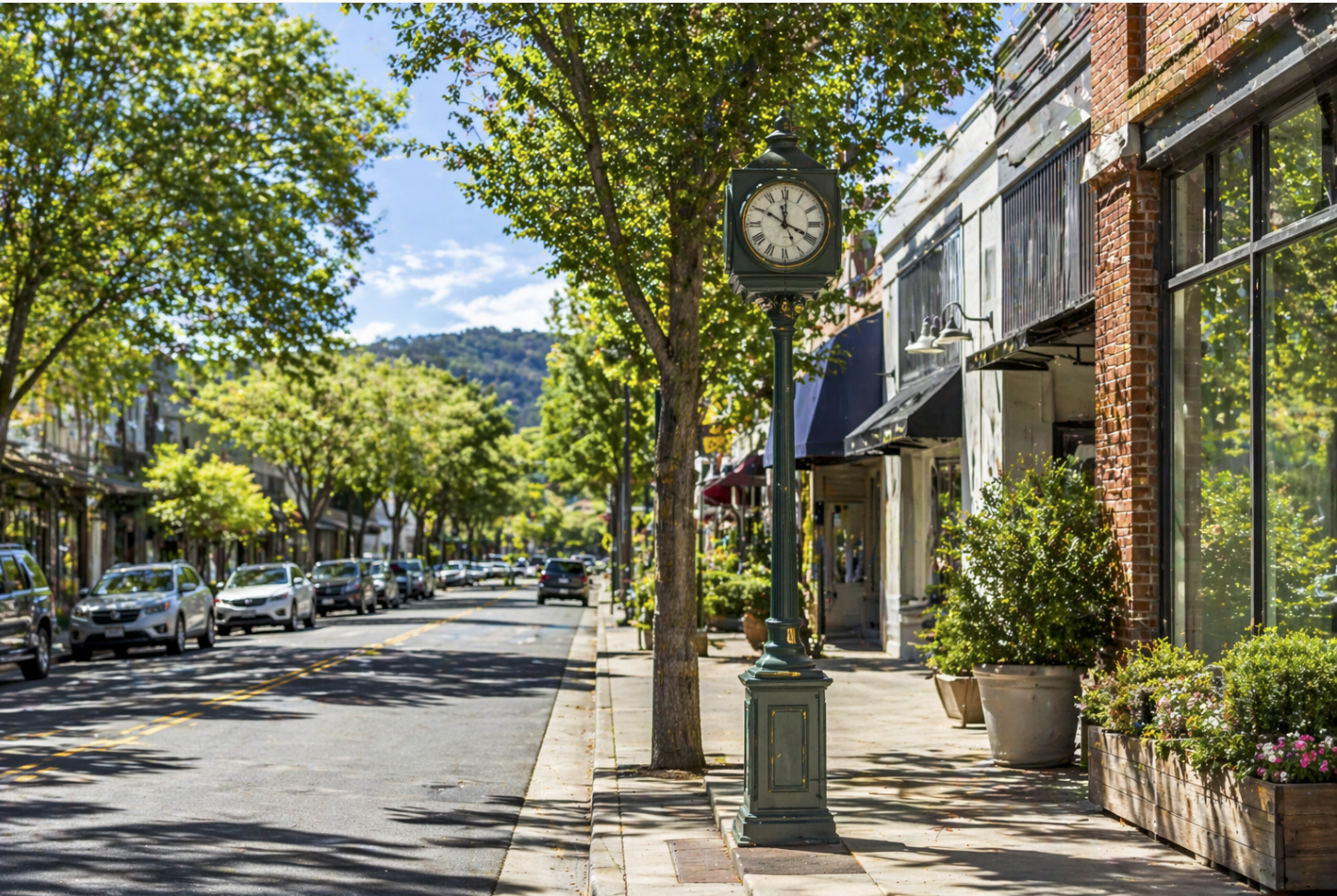 Downtown Novato street scene