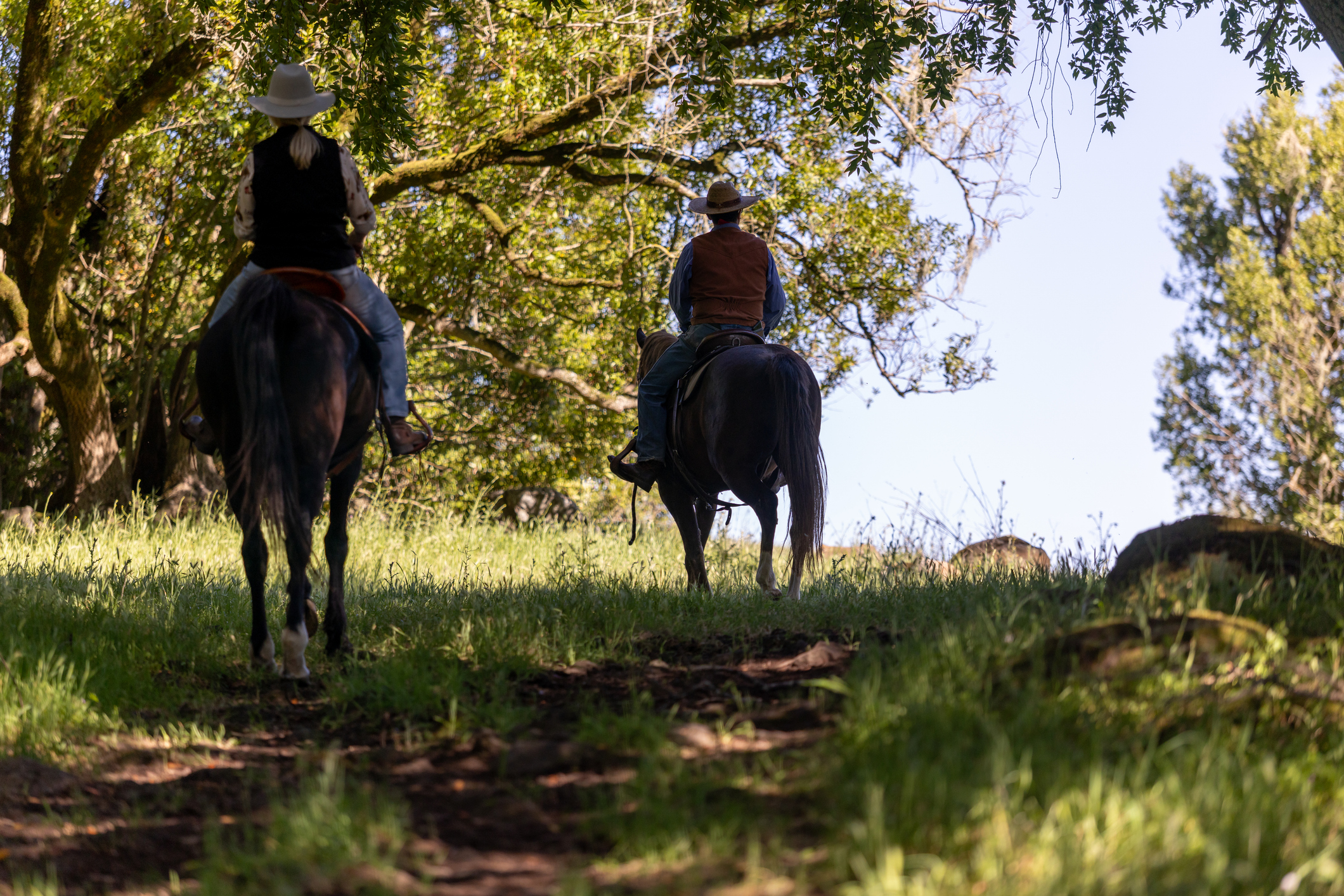Horseback riders on Rush Creek Preserve trail