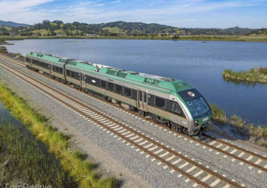 SMART train along the wetlands